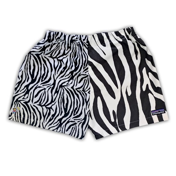 Vintage Other - Black and White Zebra Print Men Shorts